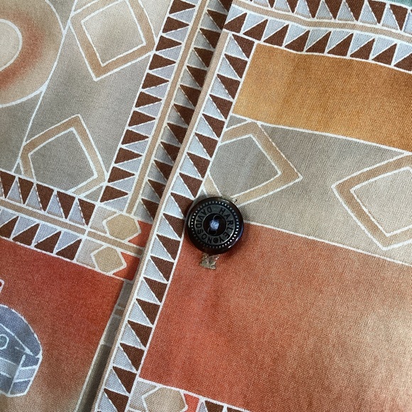 Vintage Harley-Davidson by Tori Richard Hawaiian Shirt Flames Motorcycles Palms - Picture 8 of 9